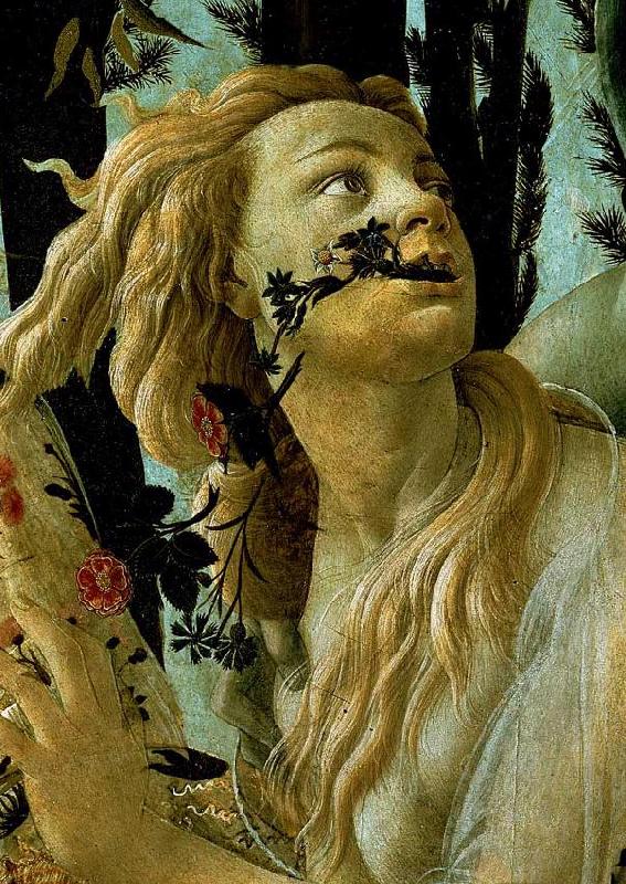 BOTTICELLI, Sandro La Primavera, Allegory of Spring (detail)